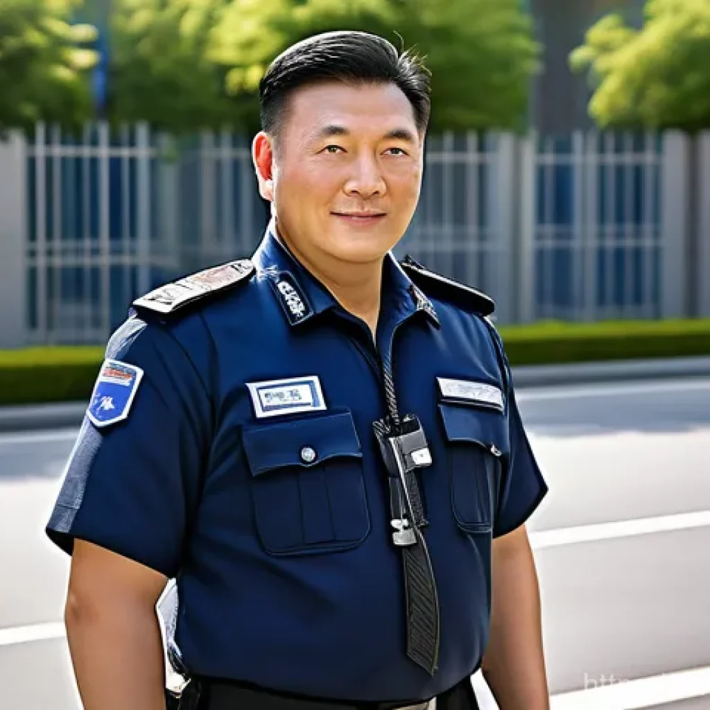 유교에서 충의 개념 - **Prompt 1: Dedicated Community Guardian**
A realistic, detailed portrait of a middle-aged male ...