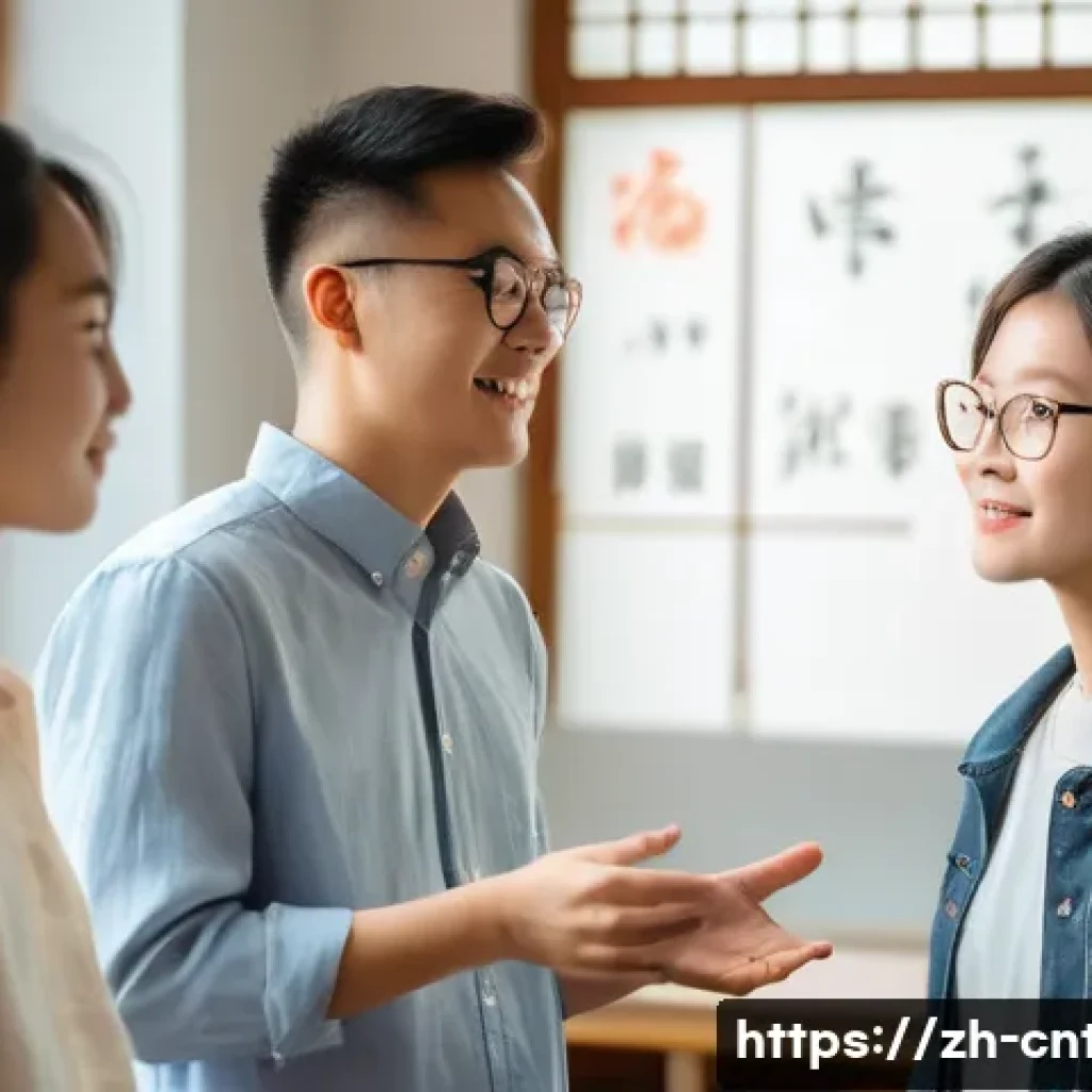 유교의 세계화 - **Prompt:** A modern classroom scene. A young, diverse group of university students are engaged in a...