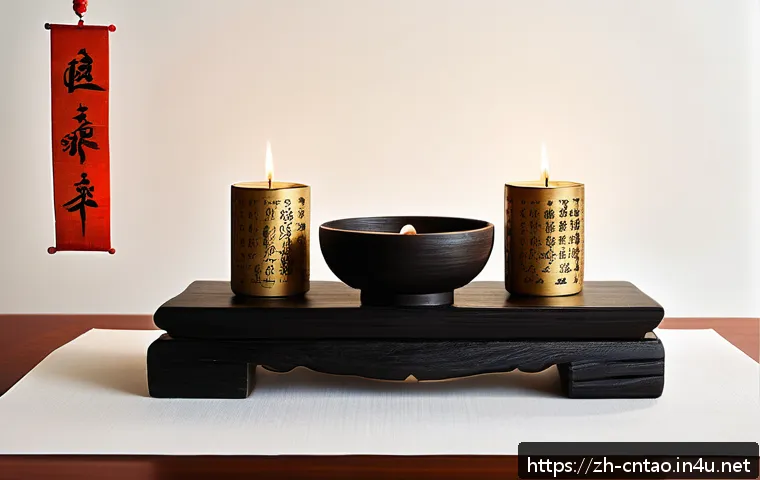 도교의 문화적 유산 - An intricate Taoist talisman (符篆) composed of flowing black ink strokes on aged rice paper, featurin...